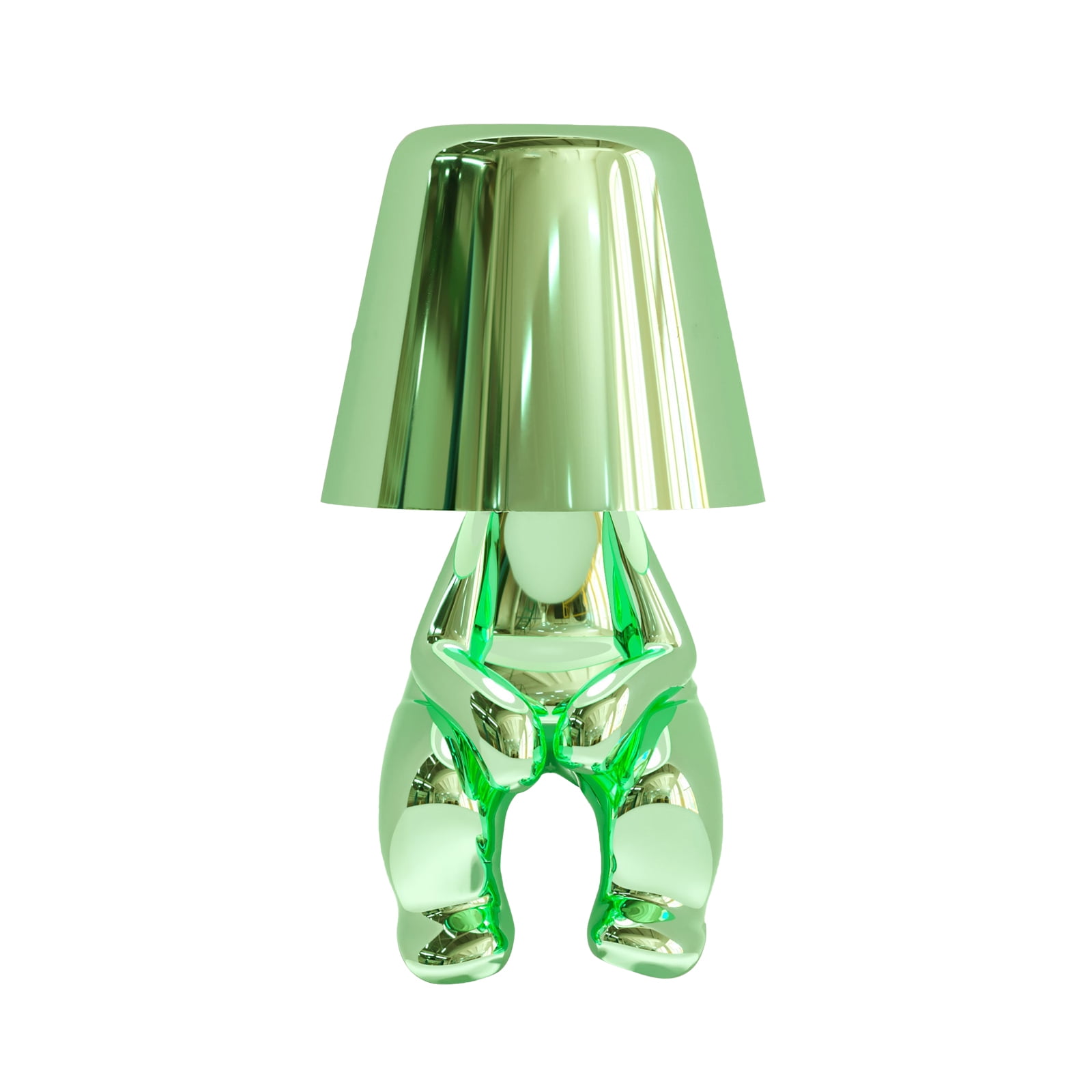 Little Golden Man Led Table Lamp Thinker Lamp Touch Control Dimmable