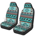 thumbnail image 4 of Yuyamidu Southwest Aztec Horse Car Seat Cover for Front Seat Green High Back Saddle Blankets Auto Seat Covers Auto Seat Accessories for SUV Truck Sedan Van, 4 of 7