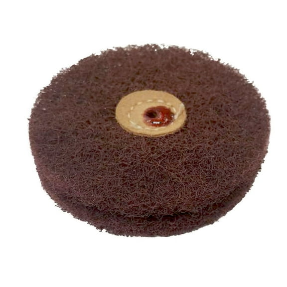 Satin Finish Wheel Aluminum Oxide Coarse Grade Matt Brush 2 Ply 4" Buff Wheel