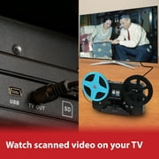 Magnasonic All-in-One Super 8/8mm Film Scanner, Converts Film into Digital Video, Scans 3, 5 and 7 Super 8/8mm Film Reels with Bonus 32GB SD Card (FS81)
