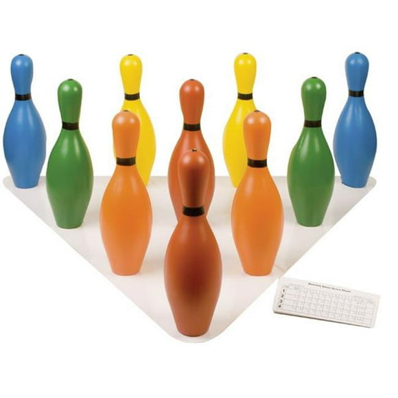 7 lbs Foam Bowling Pin Set&#44; Multicolor