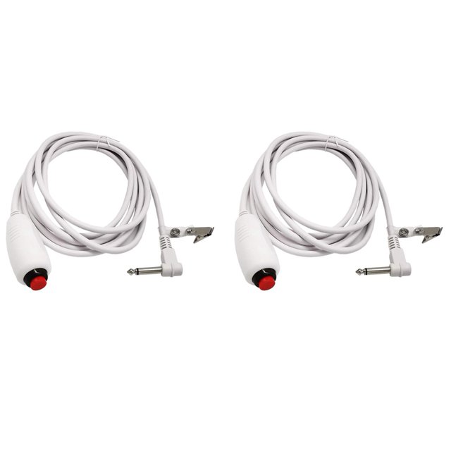 2X Cable de Llamada de Enfermera Línea de 6,35 mm Dispositivo de Llamada de Enfermera Cable de Llamada de Emergencia
