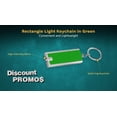 thumbnail image 3 of 10 Flashlight Keychains Pack - Rectangle, Plastic - Green, 3 of 5