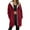 20#Red, variant on Winter Coats for Women Oversized Sherpa Lined Warm Long Zip Up Hoodies Casual Loose Cozy Solid Thick Fleece Jacket Royal Blue L