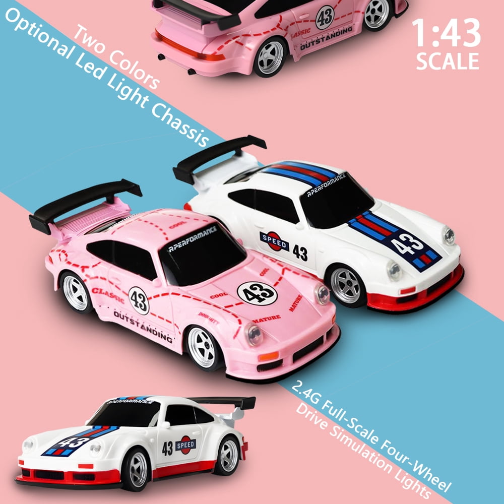 Upgraded With Gyro 1/43 Mini RC Drifting Car Racing RTR 4WD High Speed Radio Control Model 2.4G Drift Race Vehicle Mini Gifts Toys For Children Boy