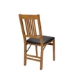 thumbnail image 6 of Stakmore True Mission Adult Folding Chair, Set of 2, Oak Frame with Black Vinyl Seat, 6 of 6