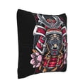 thumbnail image 3 of LNWH Samurai Girl Warrior Throw Pillow Covers, Square Soft Linen Decorative Pillow Cases, 16"x16", 3 of 8