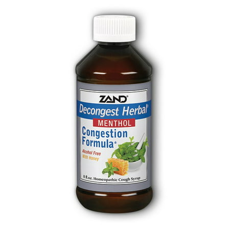 Decongest Herbal Cough Syrup Menthol Zand 8 oz