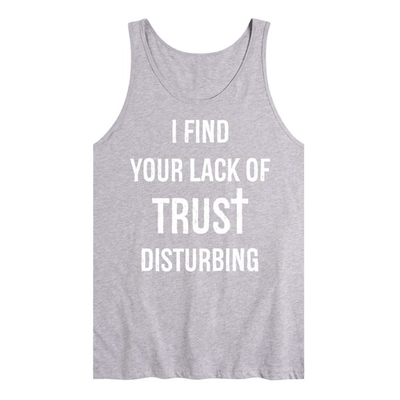 Instant Message - Lack Of Trust Disturbing - Men's Jersey Tank Top