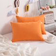 thumbnail image 5 of Flxxie 2 Pack Microfiber Tiny Pillows, Ultra Soft Machine Washable Mini Pillows for Toddler, Travel, Pets, 11"x7", Orange, 5 of 5