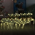 thumbnail image 5 of vidaXL Gold Christmas Reindeers Decoration, 5 of 21