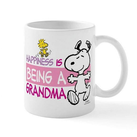 CafePress - Happiness Is Grandma Mug - 11 oz Ceramic Mug - Novelty Coffee Tea Cup