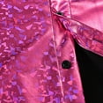 thumbnail image 7 of Men's 70s Disco Shirts Luxury Metallic Sequins Button Down Long Sleeve Party Shirt Stylish Nightclub Costume Tops, 7 of 7
