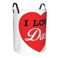 thumbnail image 2 of Kll I Love Dad Waterproof Foldable Laundry Hamper Bucket With Handles For Storage Bin,Kids Room,Home Organizer (Medium), 2 of 8