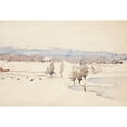 thumbnail image 3 of Venny Soldan-Brofeldt 14x11 Black Modern Framed Museum Art Print Titled - Late Winter Landscape (1880 - 1945), 3 of 5