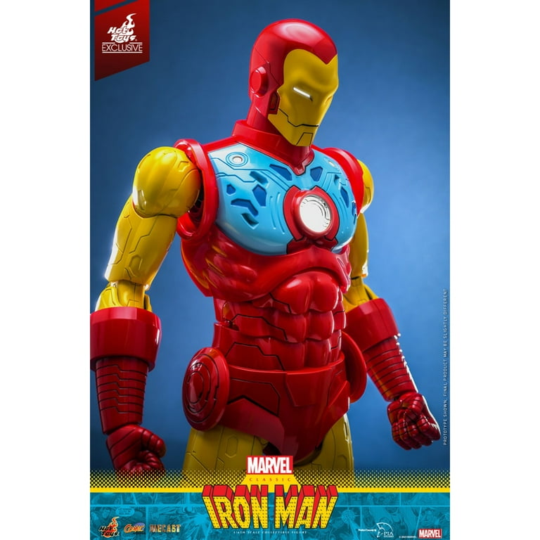 Hot Toys Exclusive Iron Man Classic Comic Masterpiece Diecast 1/6