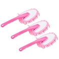 thumbnail image 1 of Unique Bargains Microfiber Chenille Duster Washable Cleaning Brush Dusting Tool Pink, 3 Count, 1 of 5