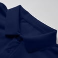 thumbnail image 6 of Men's Long Sleeve Casual Button Up Shirt Classic Collared Tops Solid Daily Business Office Work Travel | JASKFLY,Navy M, 6 of 9
