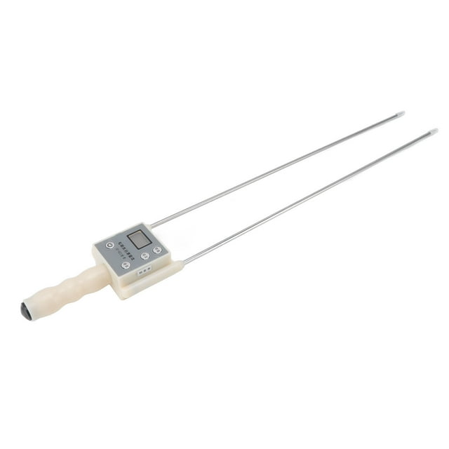 Portable Grain Moisture Meter, LED Display Handheld Portable Moisture Tester WithDual Steel Needle, for Cereal Straw,Bran, Forage Grass, Leymus Chinensis, Alfalfa
