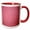 Red/White, variant on 3drose, Springfield, Illinois, Usa. Route 66 1950s Formica Table, 11oz Two-tone Yellow Mug