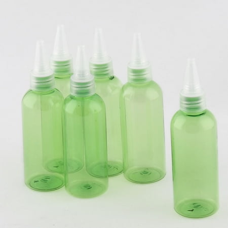 Spray Green Box Unique BargainsCosmetic Plastic Spray Bottle Holder Container Clear Green 100ml Capacity 6 Pcs ()