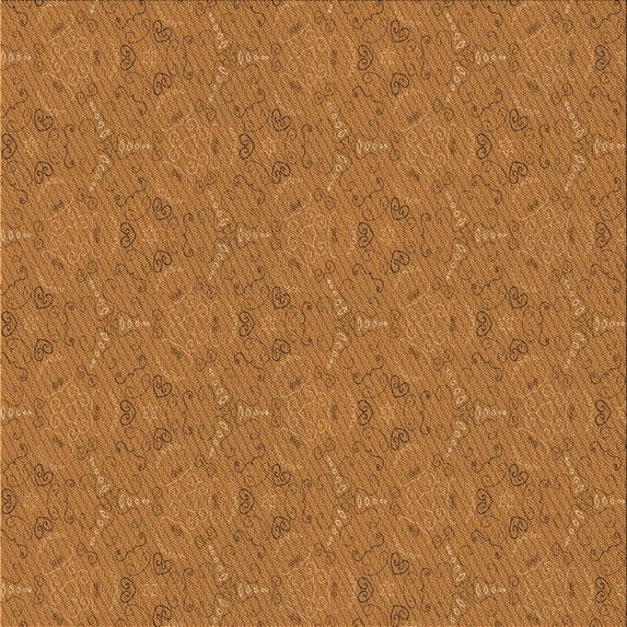 Ahgly Company Indoor Square Patterned Mahogany Brown Area Rugs, 7' Square