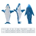 thumbnail image 4 of Soft Warm Shark Blanket for Adults with Hooded Design and Loose Jumpsuit, 4 of 4