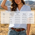 thumbnail image 7 of Uootdi Women's Striped Blouses Short Sleeve Notch Neck Button Placket Tops Everyday Style Comfortable Loose Fit Tees Gift, 7 of 7