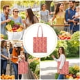 thumbnail image 4 of Aesthetic Floral Foldable Tote Bag - Washable & Durable Shopping Bag with Floral Design, 4 of 6
