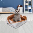 thumbnail image 3 of Alfombrilla para gatos 2 en 1 impermeable para otoño e invierno, cama cálida para perros para el suelo del hogar (gris) Likrtyny Para estrenar, 3 of 7