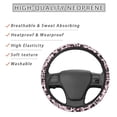 thumbnail image 2 of FOR U DESIGNS Washable Auto Steering Wheel Cover Pink Hearts Leopard Print Car Steering Wheel Protector Accessories for Women Girls Universal Fit SUV Truck, 2 of 4