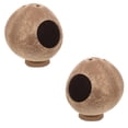 thumbnail image 1 of 2 piezas de nido de hámster de juguete para el hogar, coco, pequeñas mascotas, escondite de conejillos de indias, hámsteres, 1 of 6