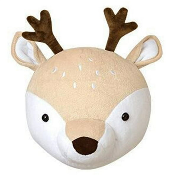 Decoración de Pared con Cabeza de Animal de Peluche, Colgante de Animal de Peluche, Decoración de Dormitorio Infantil de Juguete, Decoración de Cabeza de Animal B
