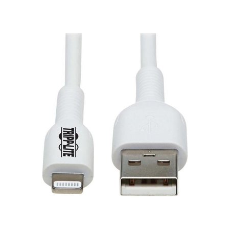 UPC: 0037332261052 | Tripp Lite Safe-IT M100AB-03M-WH Sync/Charge Lightning/USB Antimicrobial Data Transfer Cable M100AB03MWH
