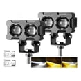 thumbnail image 1 of 2pzs Faros Auxiliares De Color Doble Lupa Para Auto Moto, 1 of 8