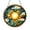 Acrylic 3.5 Inch, variant on Decorative Sunburst Stained Glass Suncatcher Window Hanging Art, Sun and Sky Glass Panel with Clouds and Birds for Window Decor, Nature Inspired Round Window Ornament Gift Idea