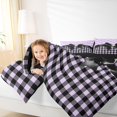 thumbnail image 4 of Manfei Black Girly Bowtie 7-Piece Twin Bedding,Classic Geometric Gingham Bedding Comforter Set,Black Reversible, 4 of 7
