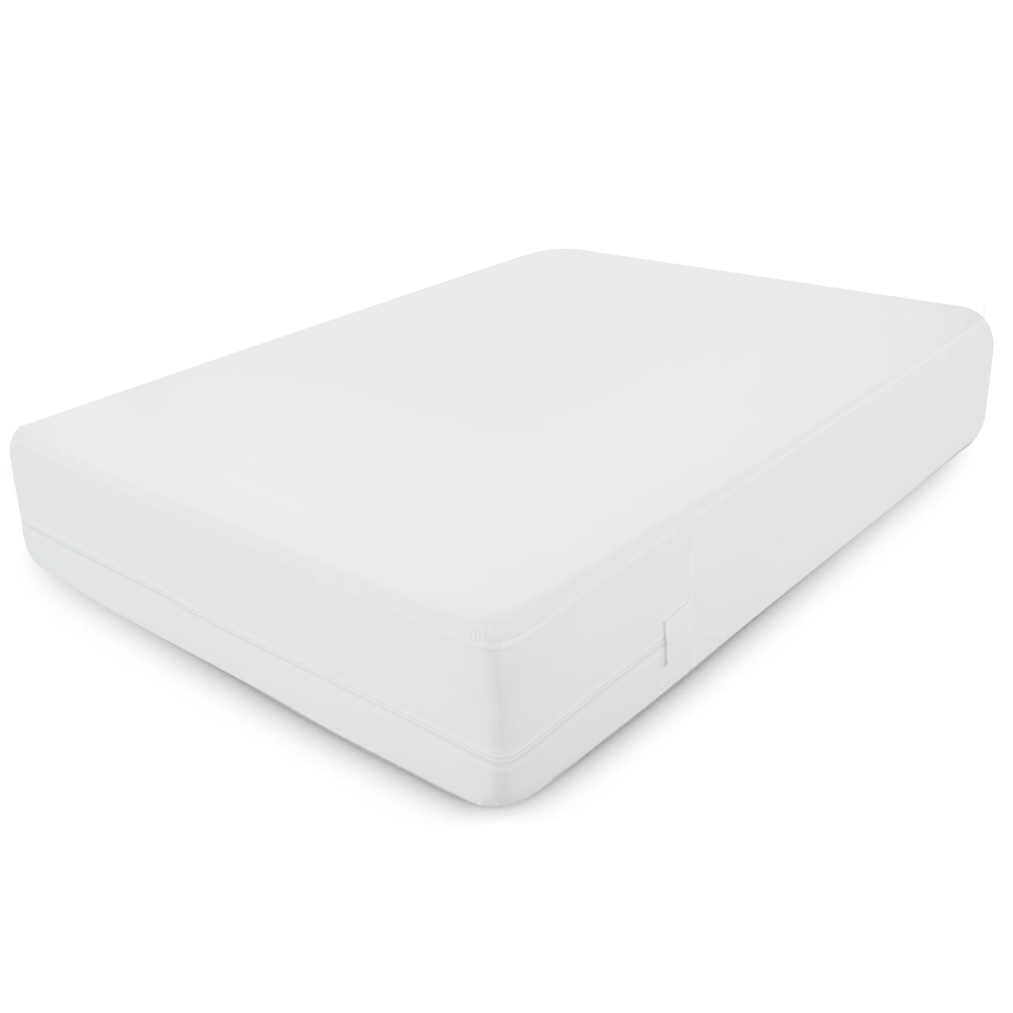 Lux Decor Premium Waterproof Zippered Mattress Encasement Queen - Noiseless, Breathable, Six-Sided Bed Bug Protection, 14 Inches Deep Mattress Cover