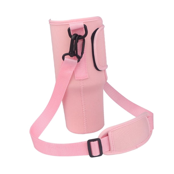 40oz Mango Taza Manga Ice Bully Copa Bolsa Bolsa Portátil Reutilizable Cubierta Botella de agua Portador para Senderismo Viajes Camping Actividades al Rosa shamjiam Portabotellas deportivas