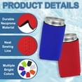 thumbnail image 4 of Uxcell 4 Pcs Can Cooler Sleeve, 12oz Insulated Neoprene Beer Bottle Cooler Covers Non-slip Soda Can Sleeves Standard Drink Holder for Beer Soda and Water Bottles, Dark Purple, 4 of 7