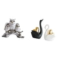 thumbnail image 1 of Figuras Modernas De Búho Y Cisne, Adorno De Mesa, Escultura Para Sala De Estar, Oficina, Armario, Mesita De Noche, Estantería, Entrada, Arte, Artesanía, Decoración Para Parejas., 1 of 8