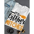 thumbnail image 3 of It's October, Witches.   T-Shirt Women -Image by Shutterstock, Female x-Large, 3 of 4