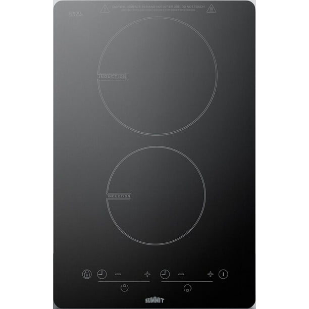 SINC2B120 14 Induction Cooktop with 2 Elements Schott Ceran Surface 7 Piece Cookware Hot Surface