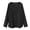 Black, variant on Men's Casual Solid Color Round Neck Long Sleeve T Shirt T Shirt Man M