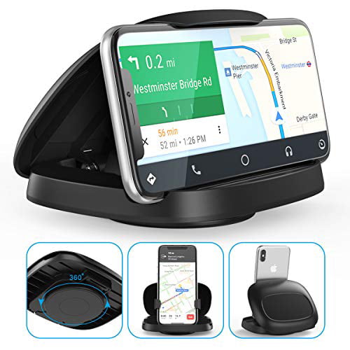 Car Holder Stand USB Charger Mount Magnetic Pad Dashboard For iPhone Android GPS