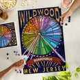 thumbnail image 3 of Lantern Press 1000 Piece Jigsaw Puzzle, Wildwood, New Jersey, Boardwalk Ferris Wheel, 3 of 5