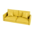 thumbnail image 4 of Sofá en miniatura para casa de muñecas a escala 1:12, muebles para decoración de casa de muñecas Amarillo, 4 of 9