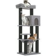 thumbnail image 4 of PEQULTI 58" Large Cat Tree with Spacious Hammock and Huge Condo Cat Tower for Indoor Cats Black, 4 of 8