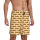 thumbnail image 2 of Balery Submarine Sub Sandwich Pantalones cortos de pijama de punto de algodón para hombre con cinturilla y bolsillos-XX-Large, 2 of 6