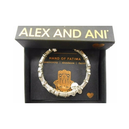 Alex and Ani Hand of Fatima Rafaelian Silver Wrap Bracelet